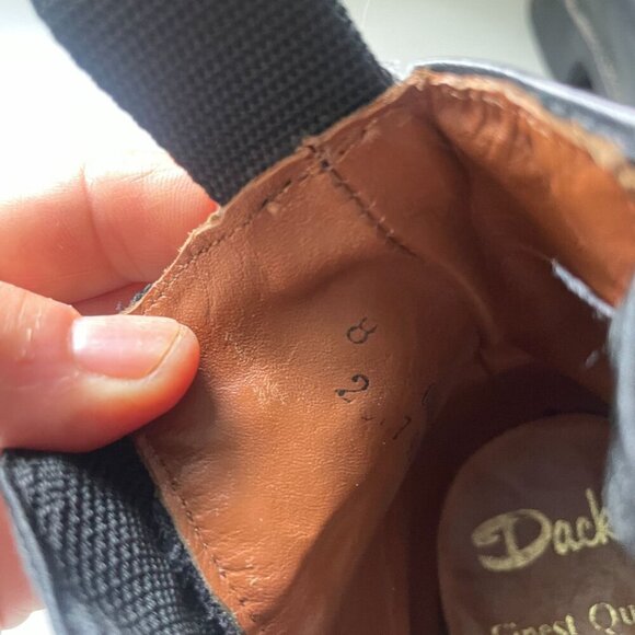 Dack's Leather Slip-on Chelsea Boots Shoes Mens 8 Black Versatile Modern Classic - Picture 11 of 11